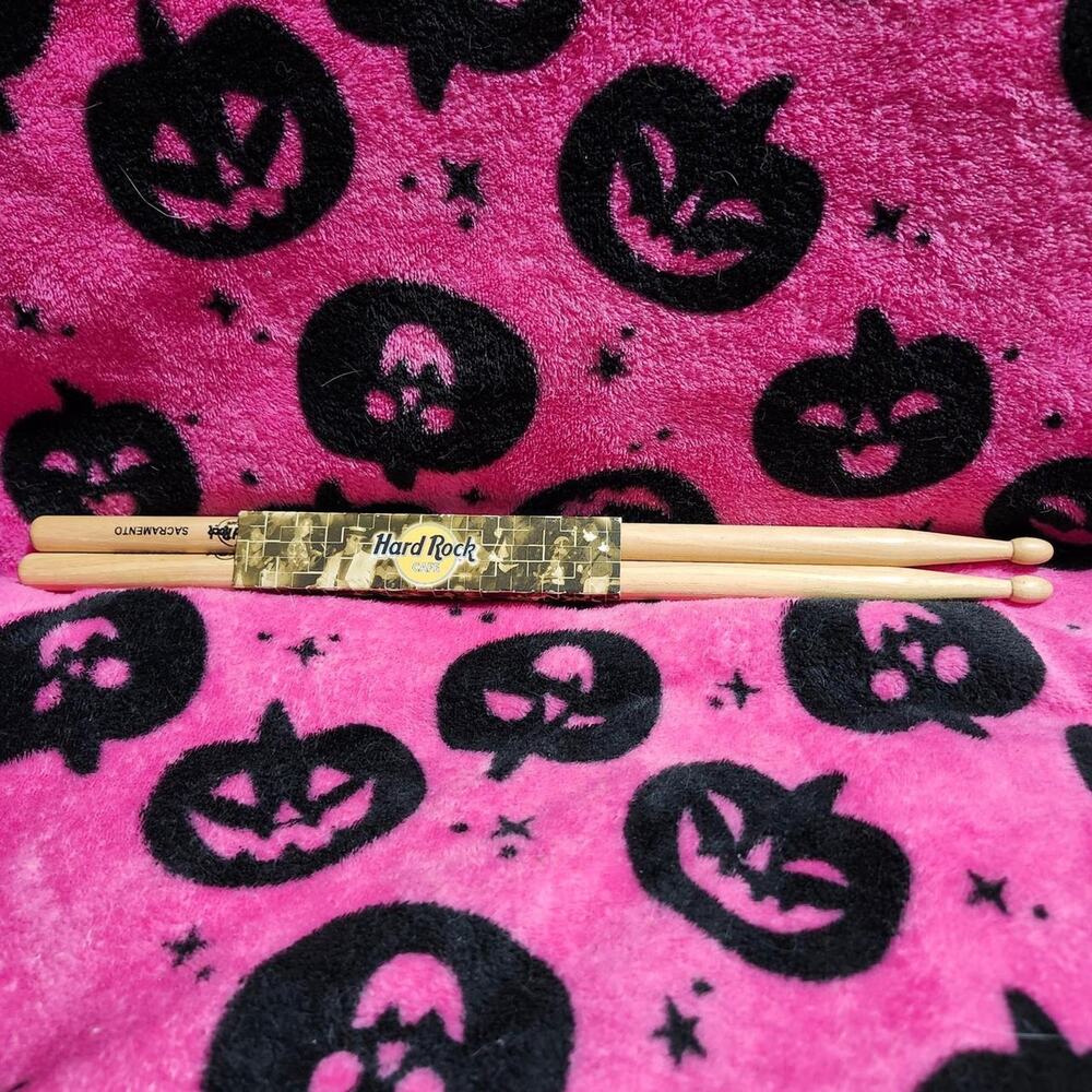 Hard Rock Cafe Sacramento Wooden Drumstick Pair